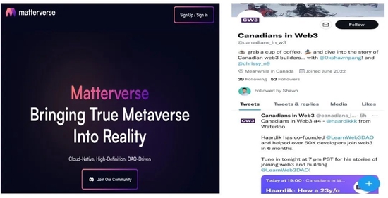 Shawn團隊的項目以及正在拓展的加拿大Web3社群